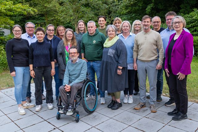 Wahlinformationsstand in der Fußgängerzone...